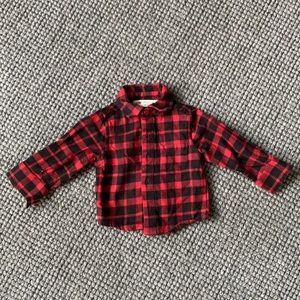 LIKE NEW - Monica & Andy Flannel Shirt (6-9 Mo)